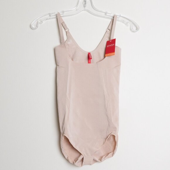 Spanx Open-Bust Brief Bodysuit Soft Nude Small - Picture 3 of 16